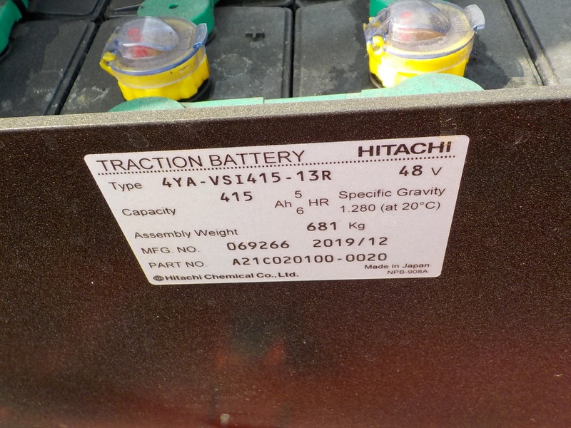 XE NÂNG ĐIỆN 1.5 TẤN NICHIYU FB15PN-80-00800 Bình ắc quy 48V-415Ah lắp trên xe nâng điện 1.5 tấn Nichiyu FB15PN-80